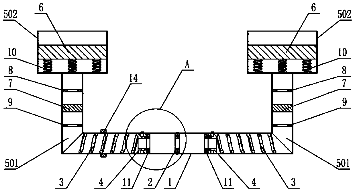 Damping anti-rolling tank with tunable mass