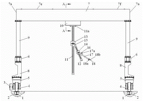 Gantry type hull sectional drawing machine