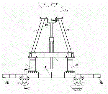 Gantry type hull sectional drawing machine