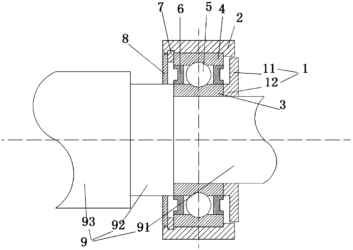 Shaft and bearing matching structure