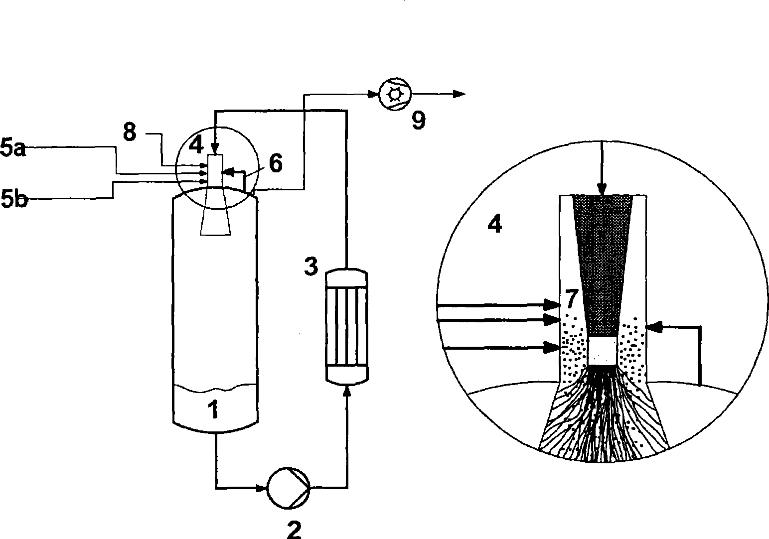 Method for alkoxylisation with DMC catalysts in loop-type bubble column with eductor