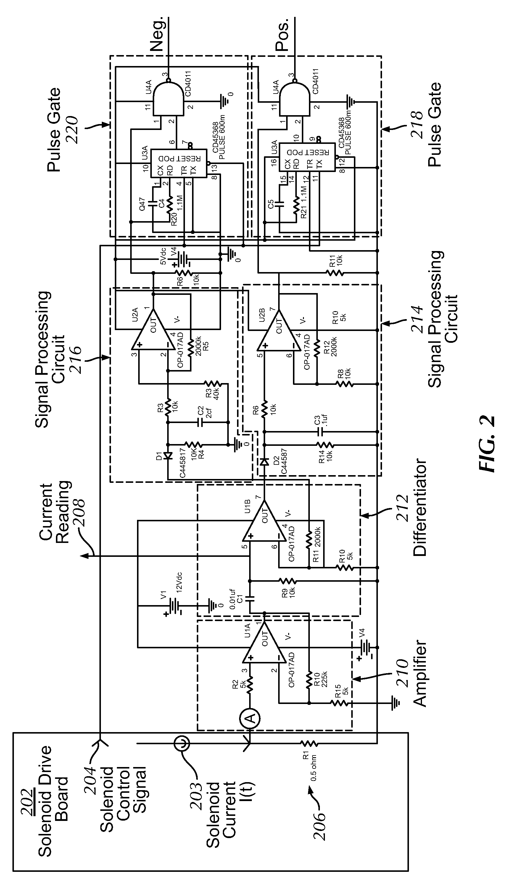 Movement detection circuit of solenoid shear seal valve on subsea pressure control system and method of detecting movement of solenoid actuator