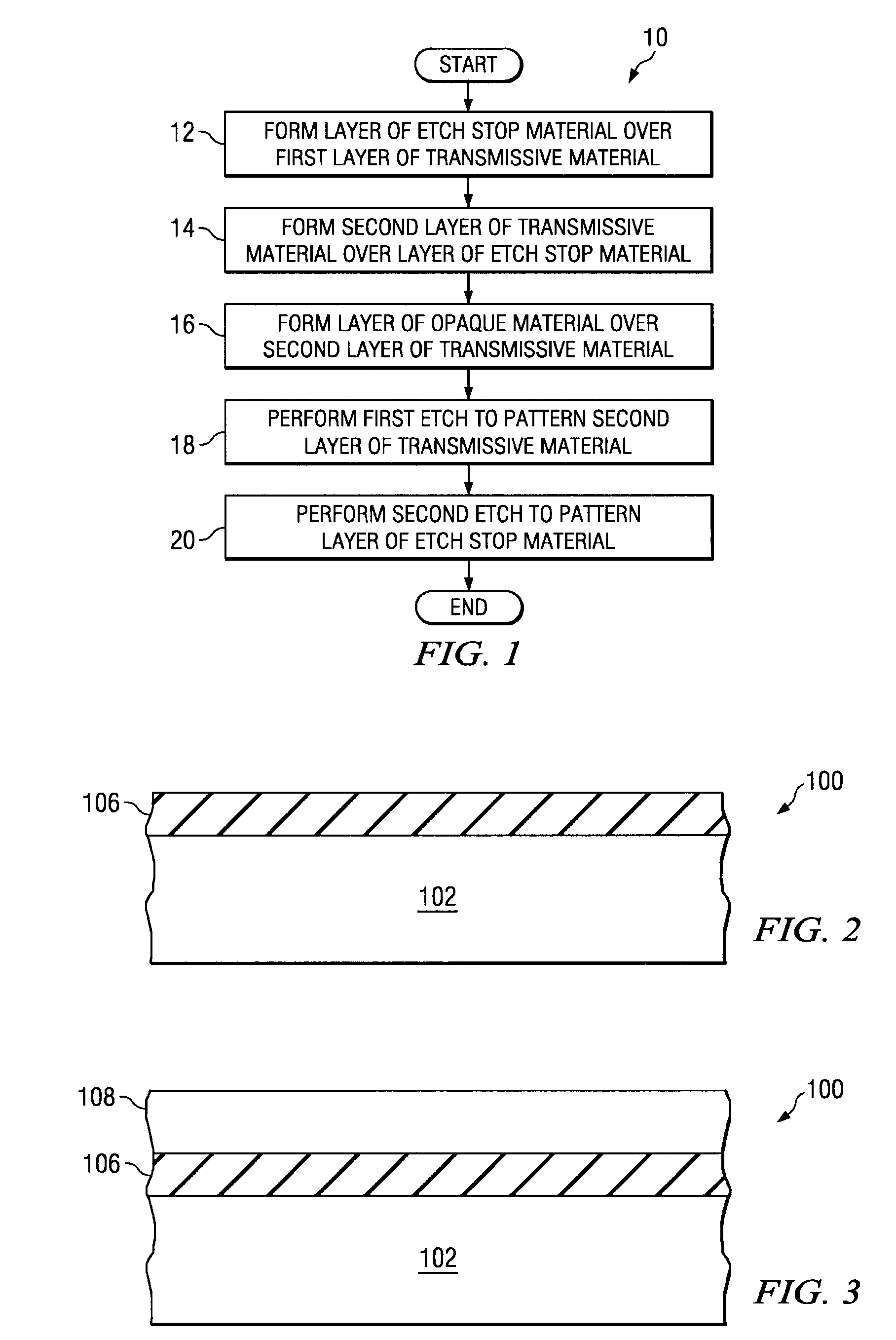 Composite phase shifting lithography mask including etch stop layer