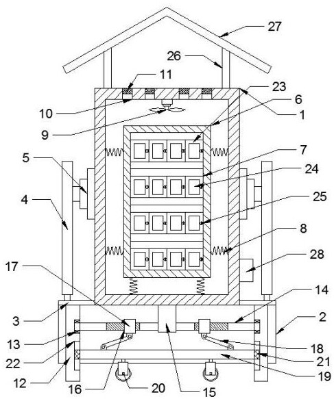 Fixed switch cabinet