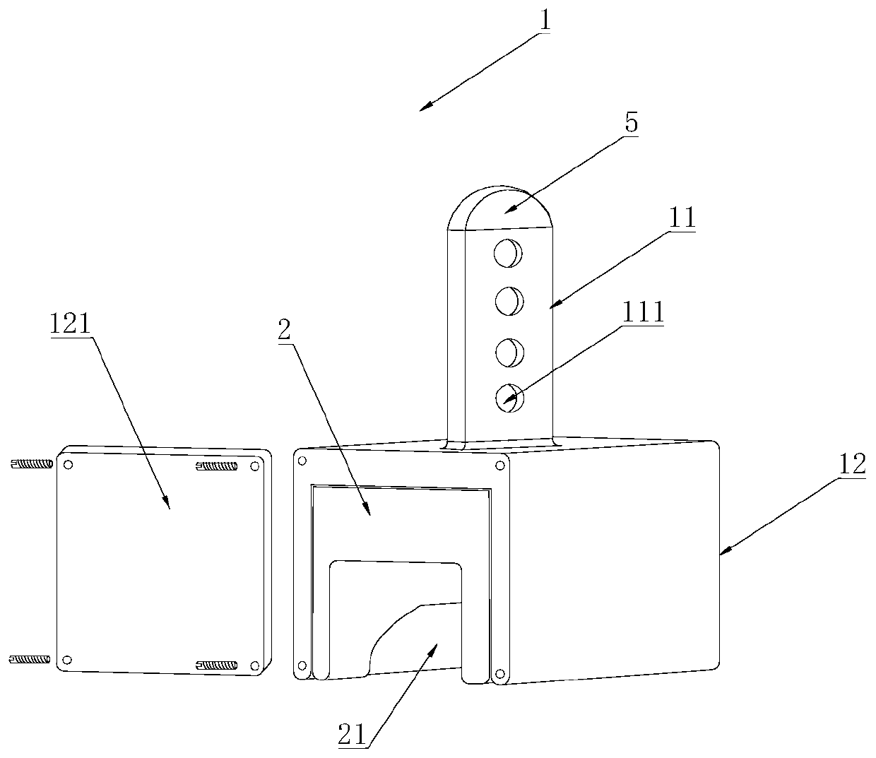 Combined artificial total ankle joint prosthesis