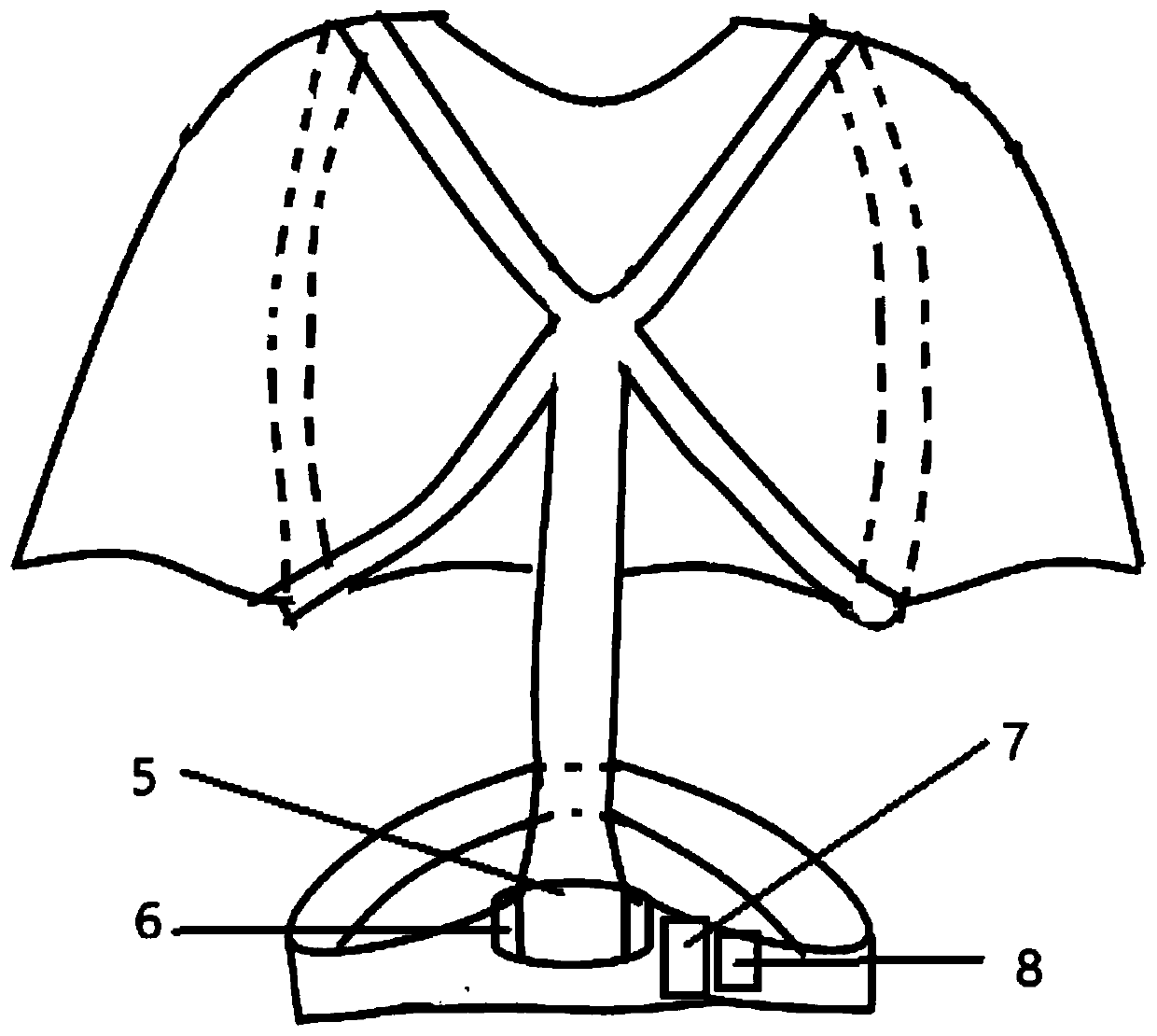 Automatic back corrective clothes and its use method