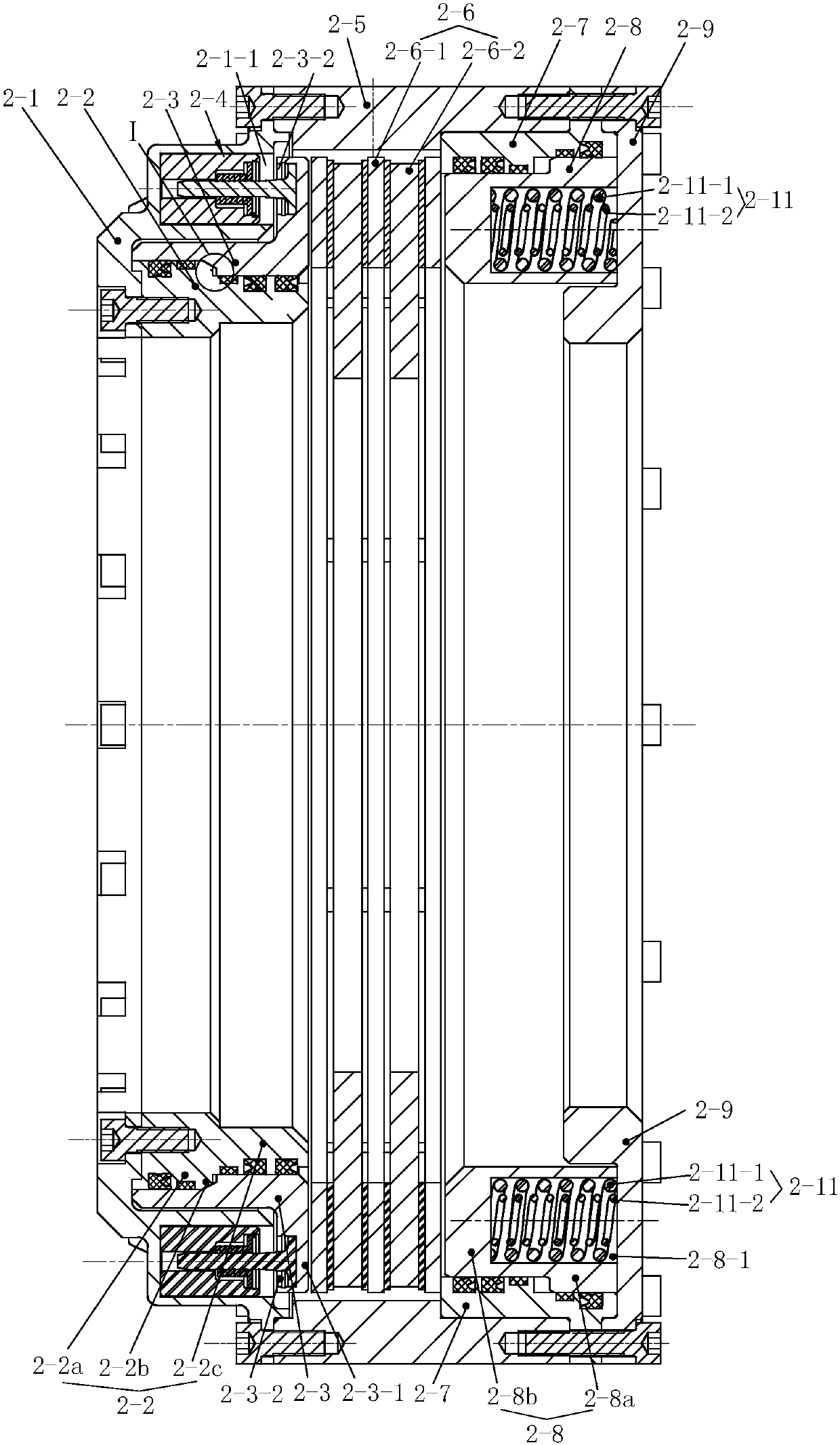 Vehicle transmission brake integrated device