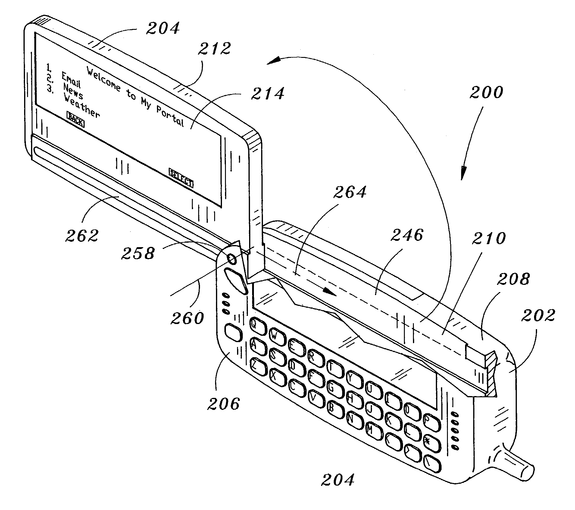 Mobile communication device having extendable display