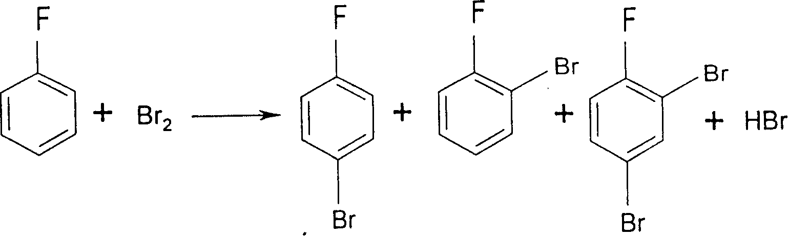 Preparation process of p-bromofluoro benzene