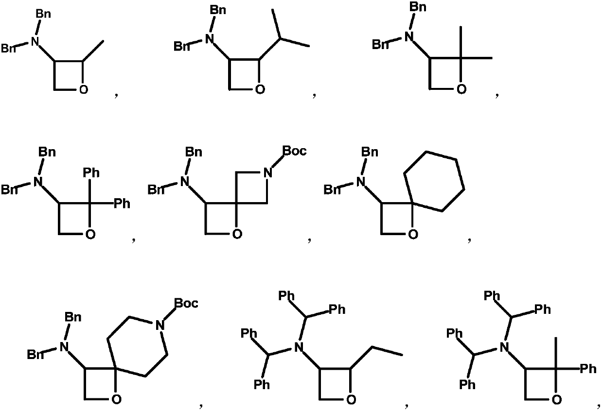 3-amino-oxetane derivative as well as preparation method and application thereof