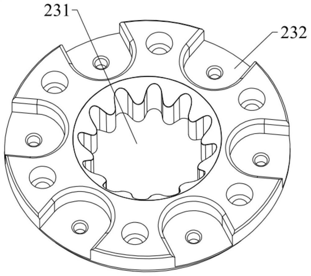 A brush disc structure and cleaning robot