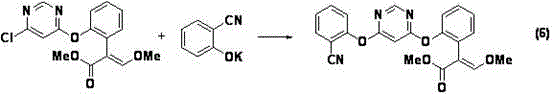 Method for preparing azoxystrobin and key intermediate thereof