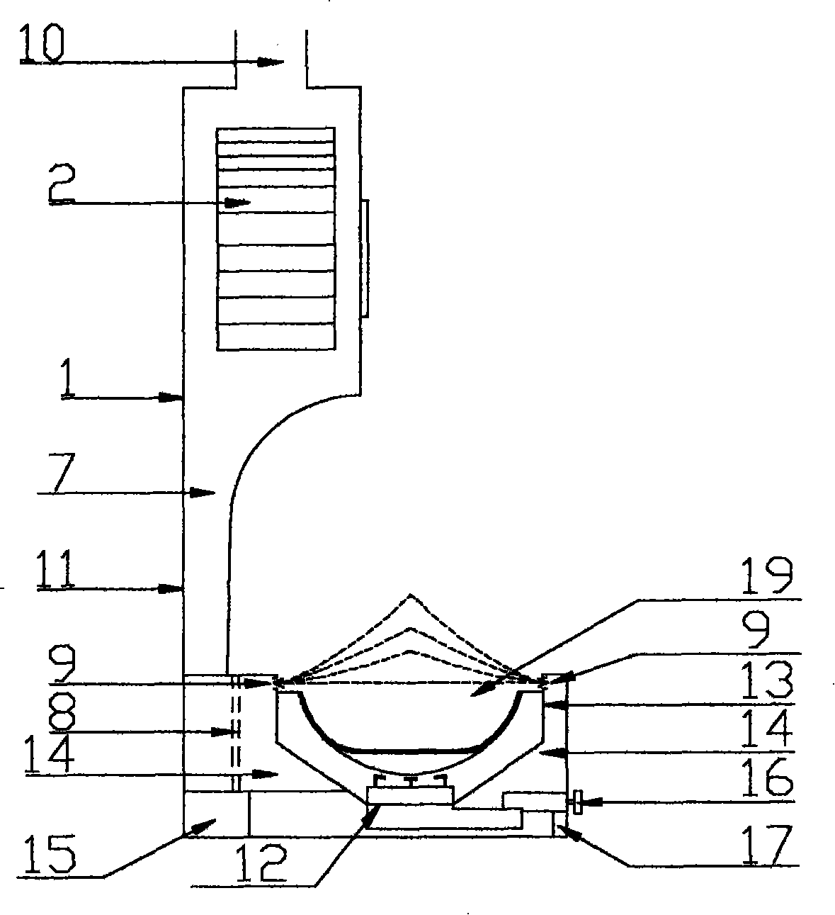 Enclosing-suction type combined kitchen tool