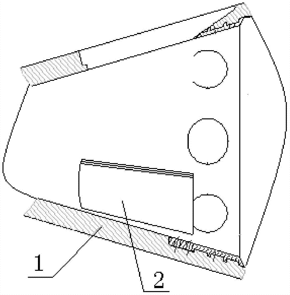 A processing method for opening centripetal slots of titanium alloy and glass fiber reinforced plastic composite conical parts