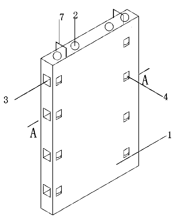Prefabricated concrete hollow member and preparation method thereof