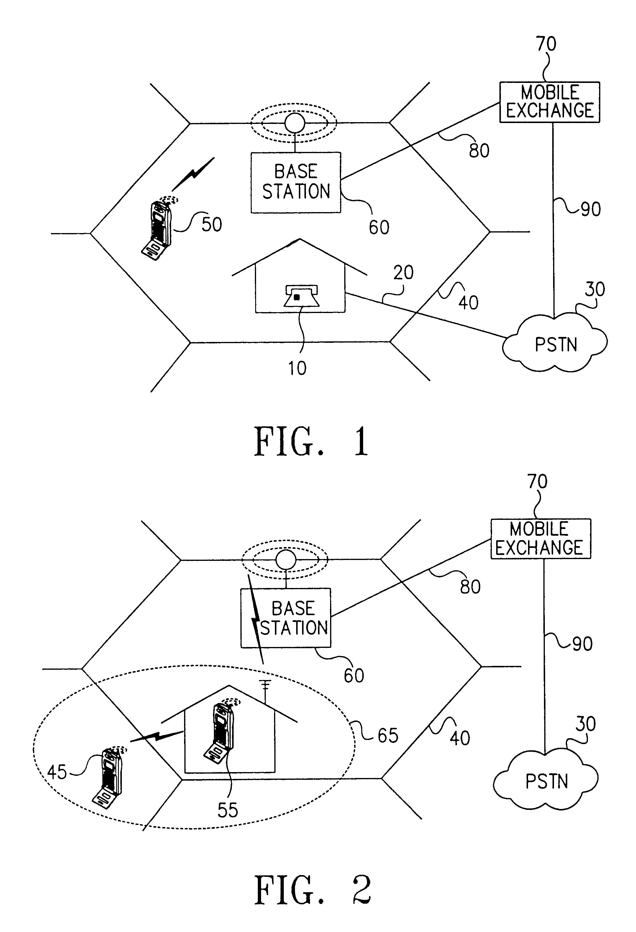 Mobile communication system for home-zone service and method thereof
