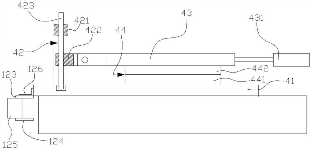 Pressing die conveying device for forming filter element of air filter