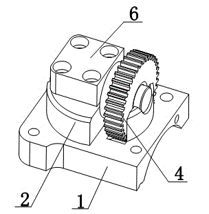 Gear-driven rotary cutting seat for boards