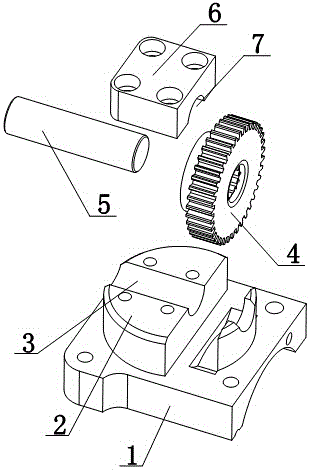 Gear-driven rotary cutting seat for boards