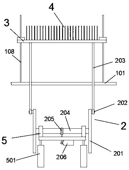 A reciprocating puncture needle tube cleaning and disinfection machine