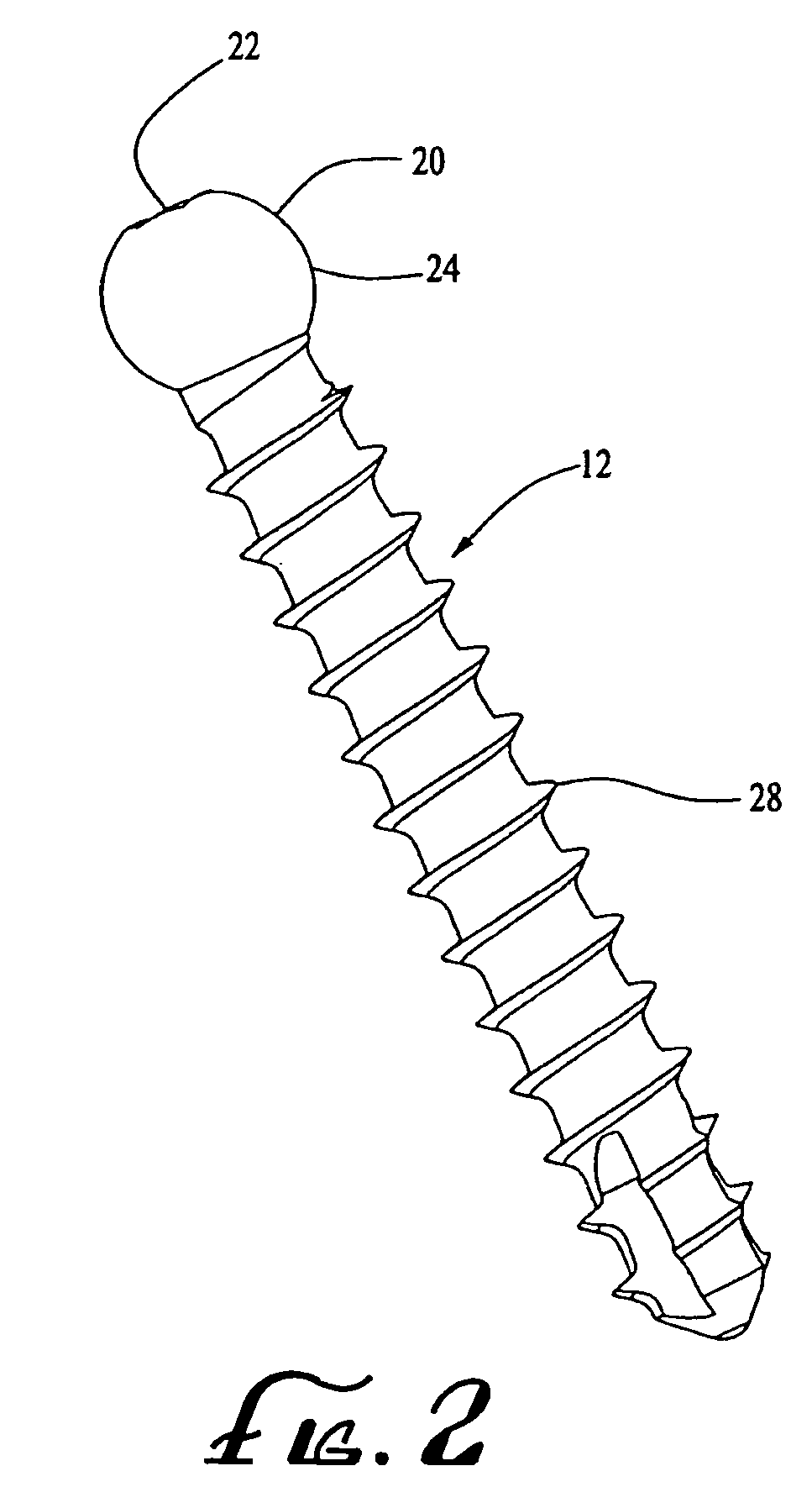 Variable angle spinal screw assembly