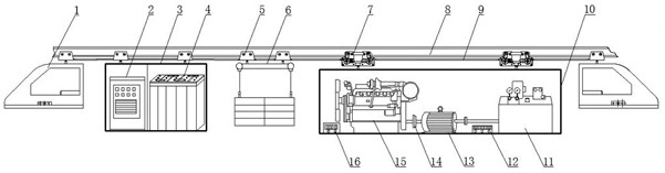 Parallel type hybrid power monorail crane control method