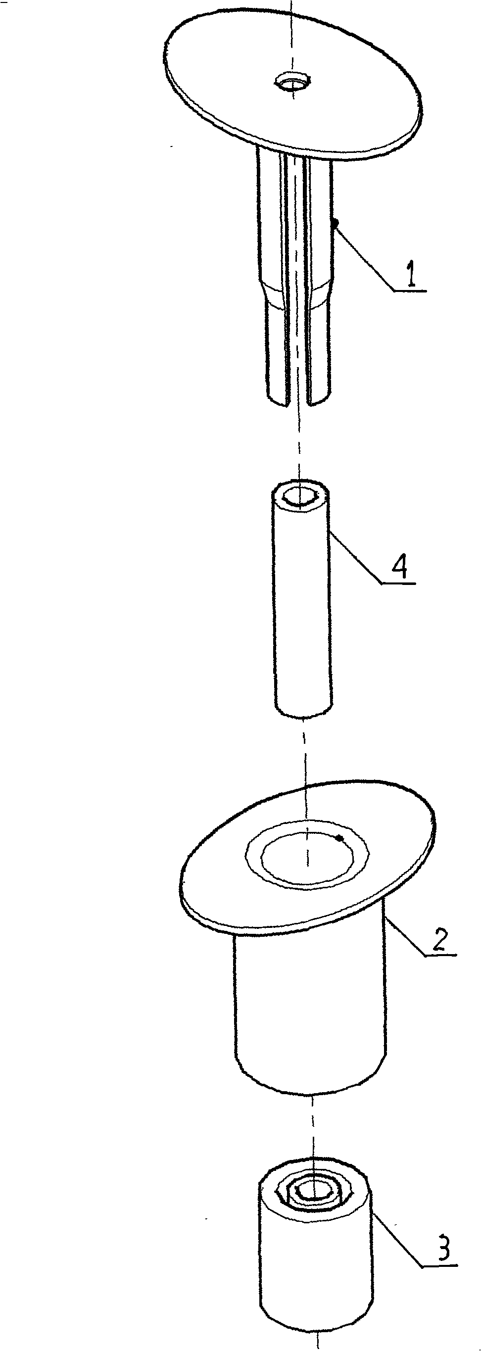 Disposable safety self-locking tube-placing device