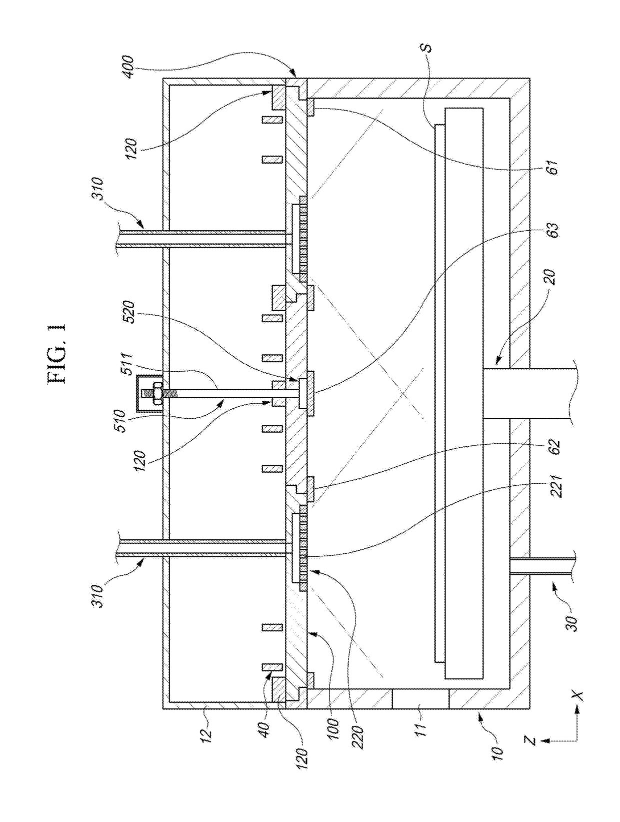 Dielectric window supporting structure for inductively coupled plasma processing apparatus