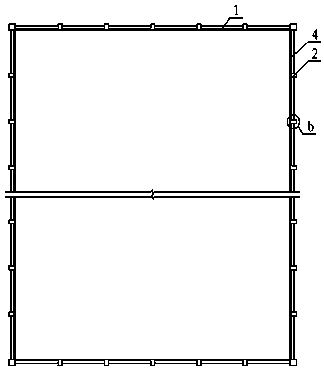 Thin-walled frame-type horizontal warehouse and construction method thereof and special equipment