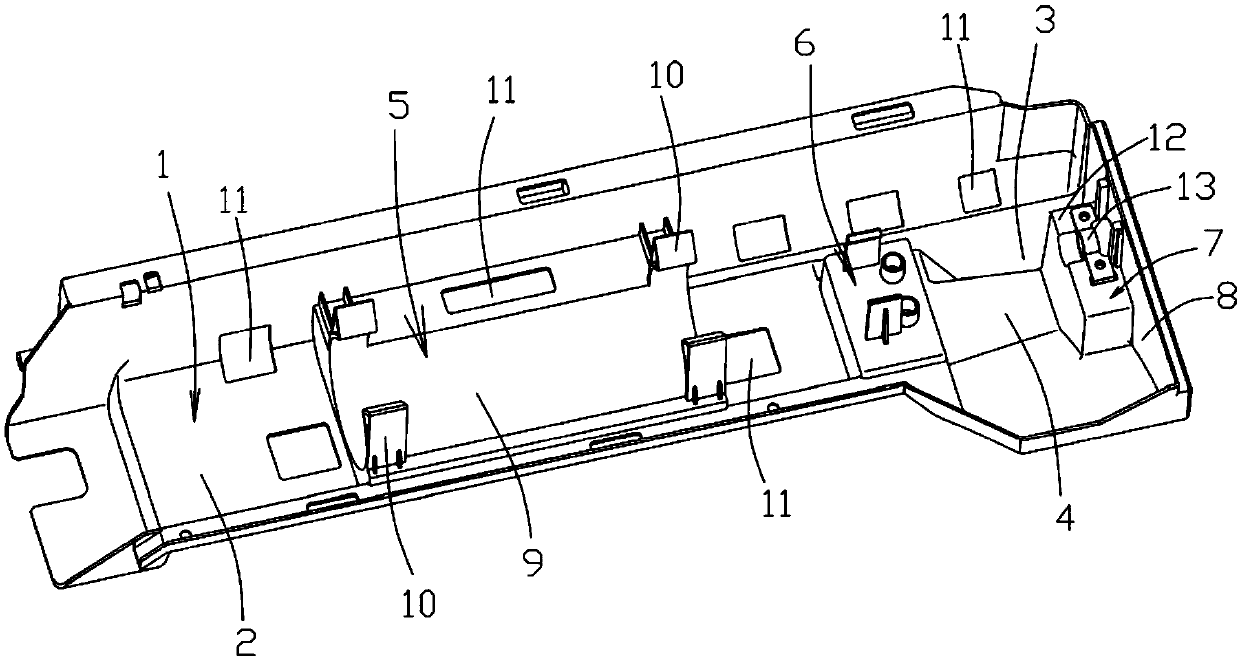 Water inlet component mounting box, water inlet component and clothes processing device