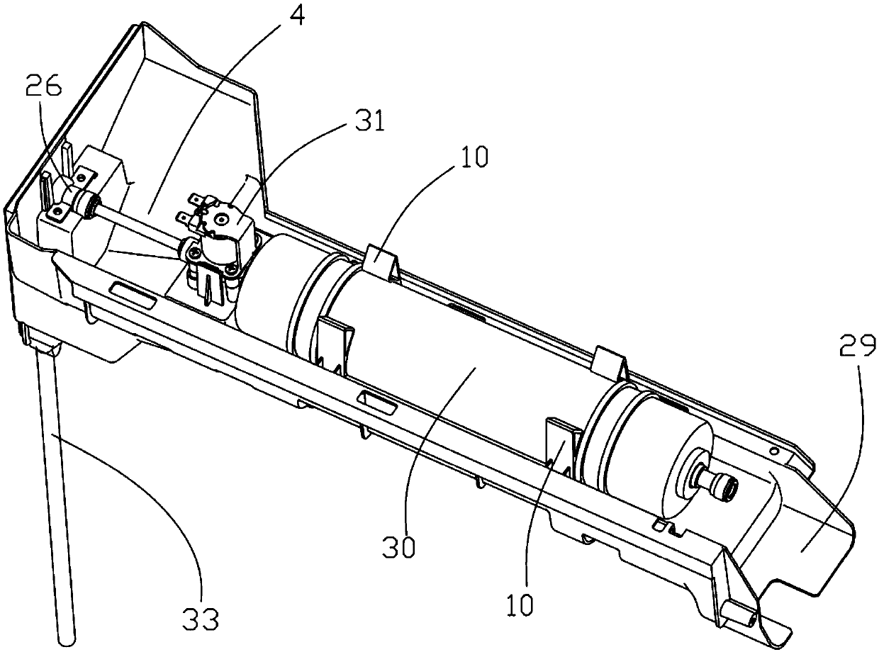 Water inlet component mounting box, water inlet component and clothes processing device