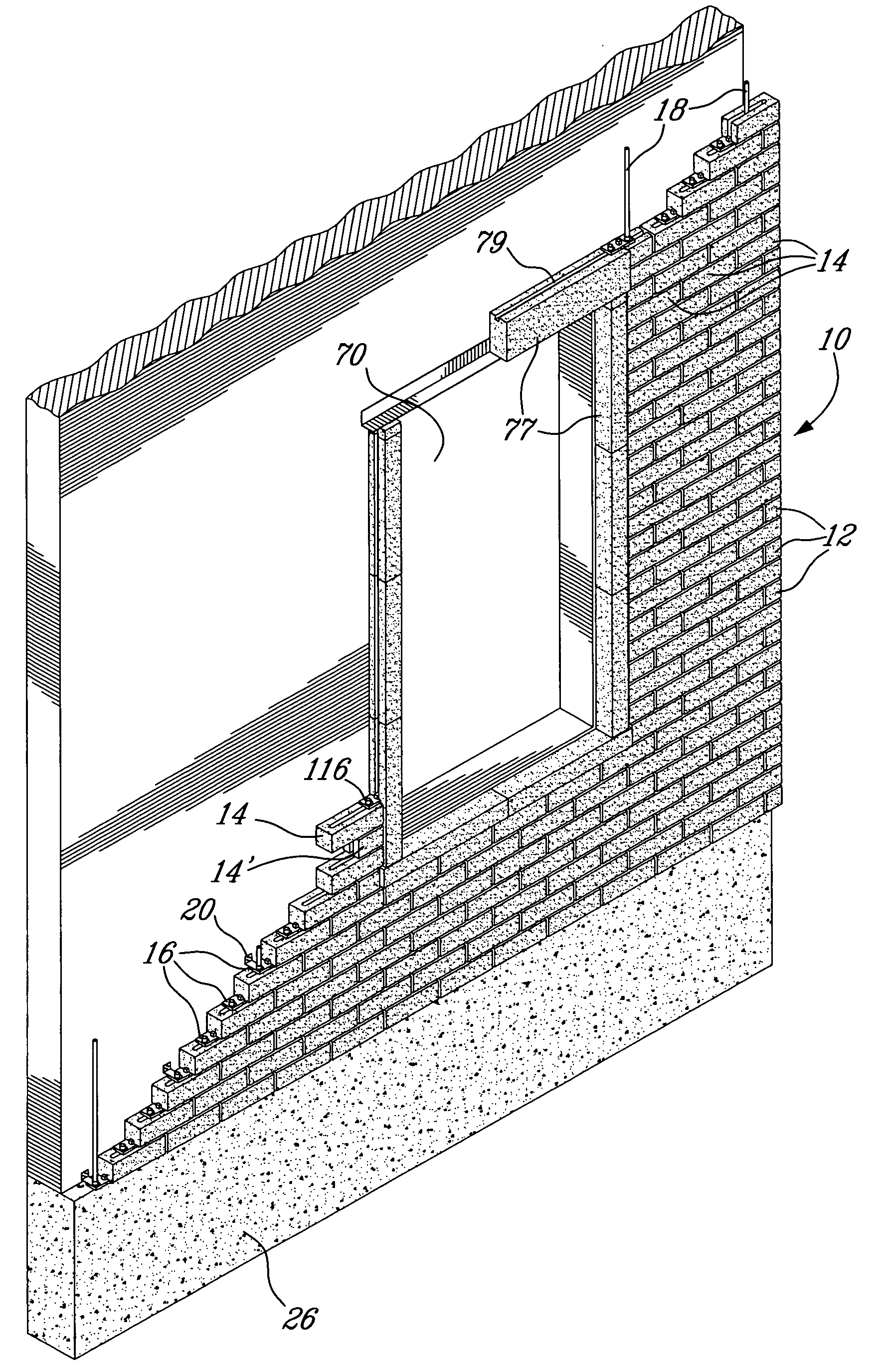 Method and implements for erecting walls including a plurality of wall components