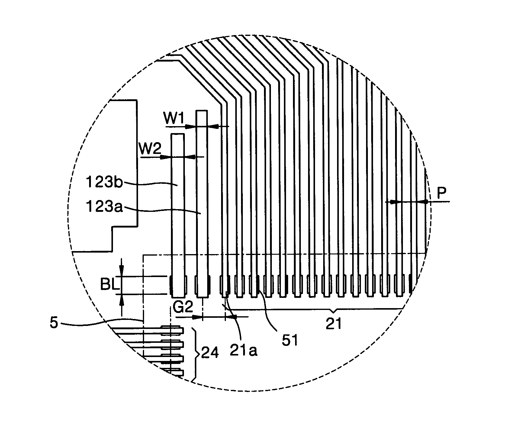 Printed circuit board having structure for relieving stress concentration, and semiconductor chip package equipped with the same