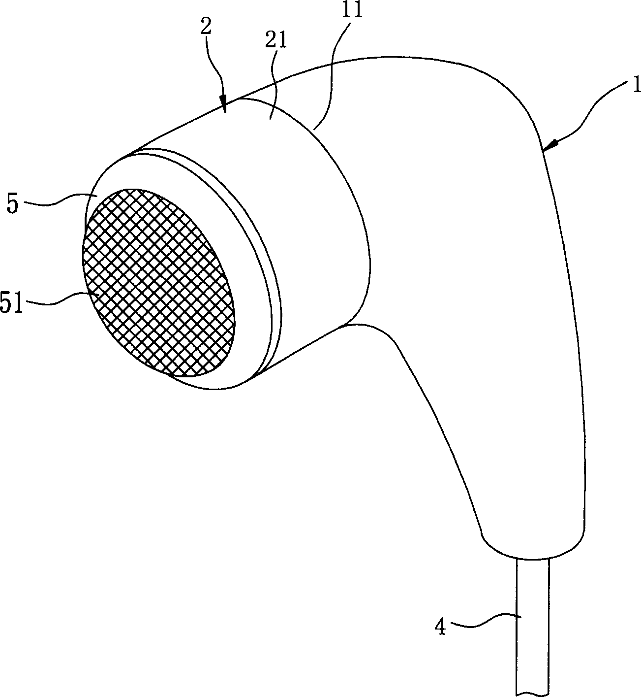 Earphone apparatus integrated microphone