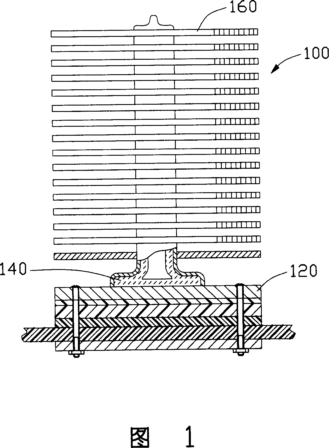 Method of connecting heat conduit and radiation fin