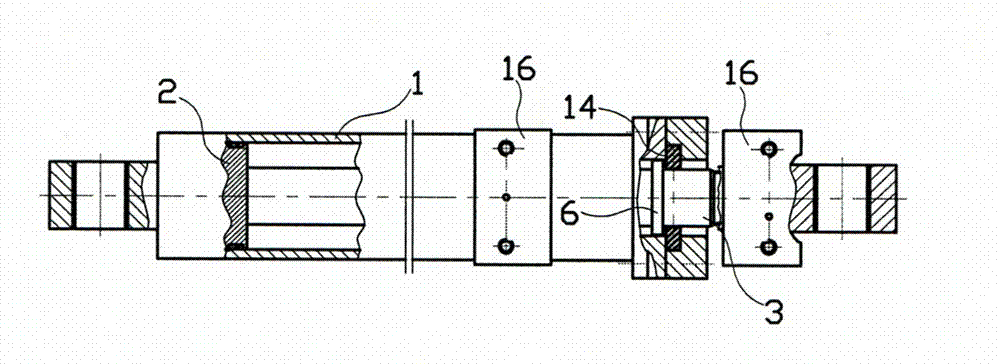 Butterfly valve drive hydraulic cylinder with locking device