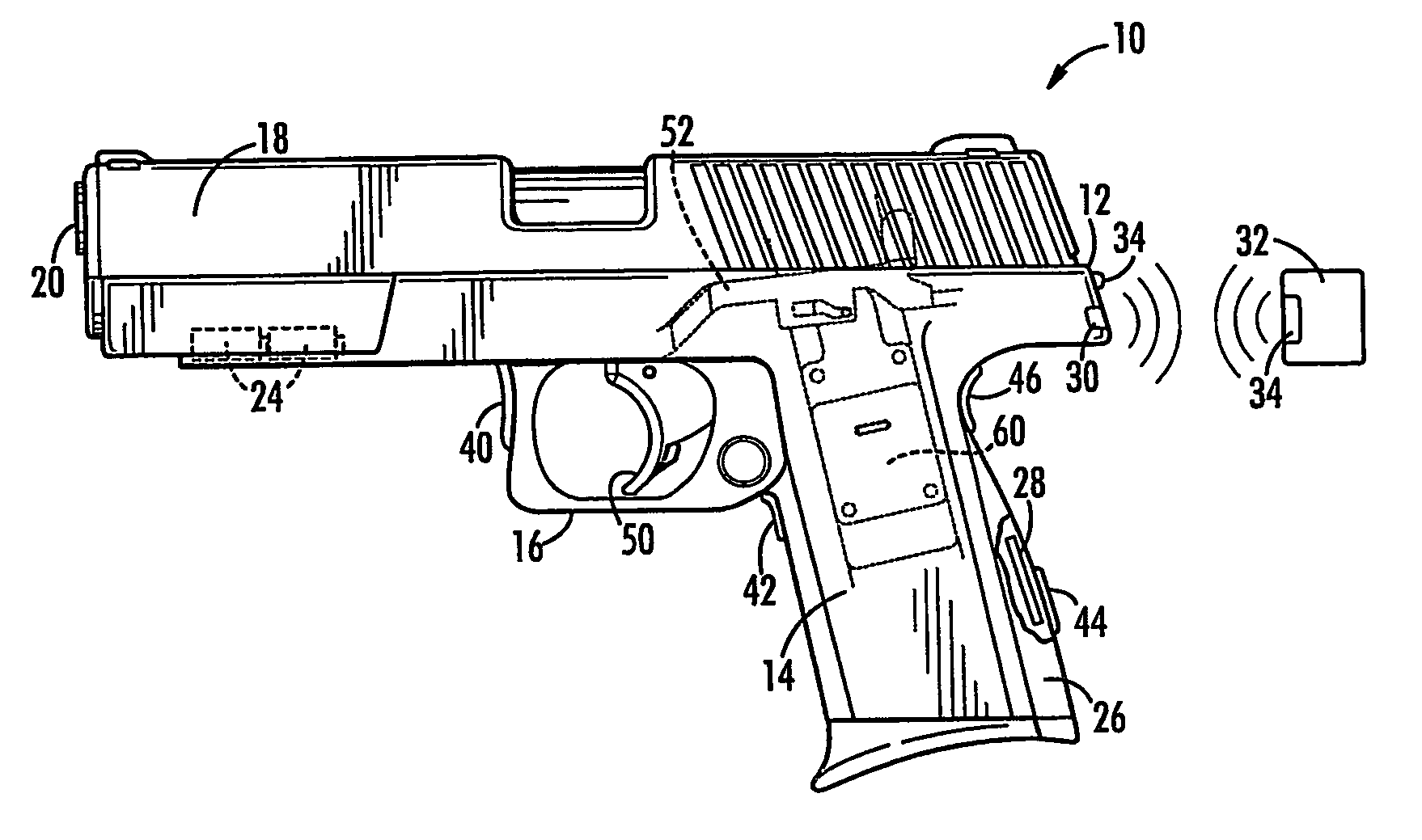 Firearm authorization system with piezo-electric disabler