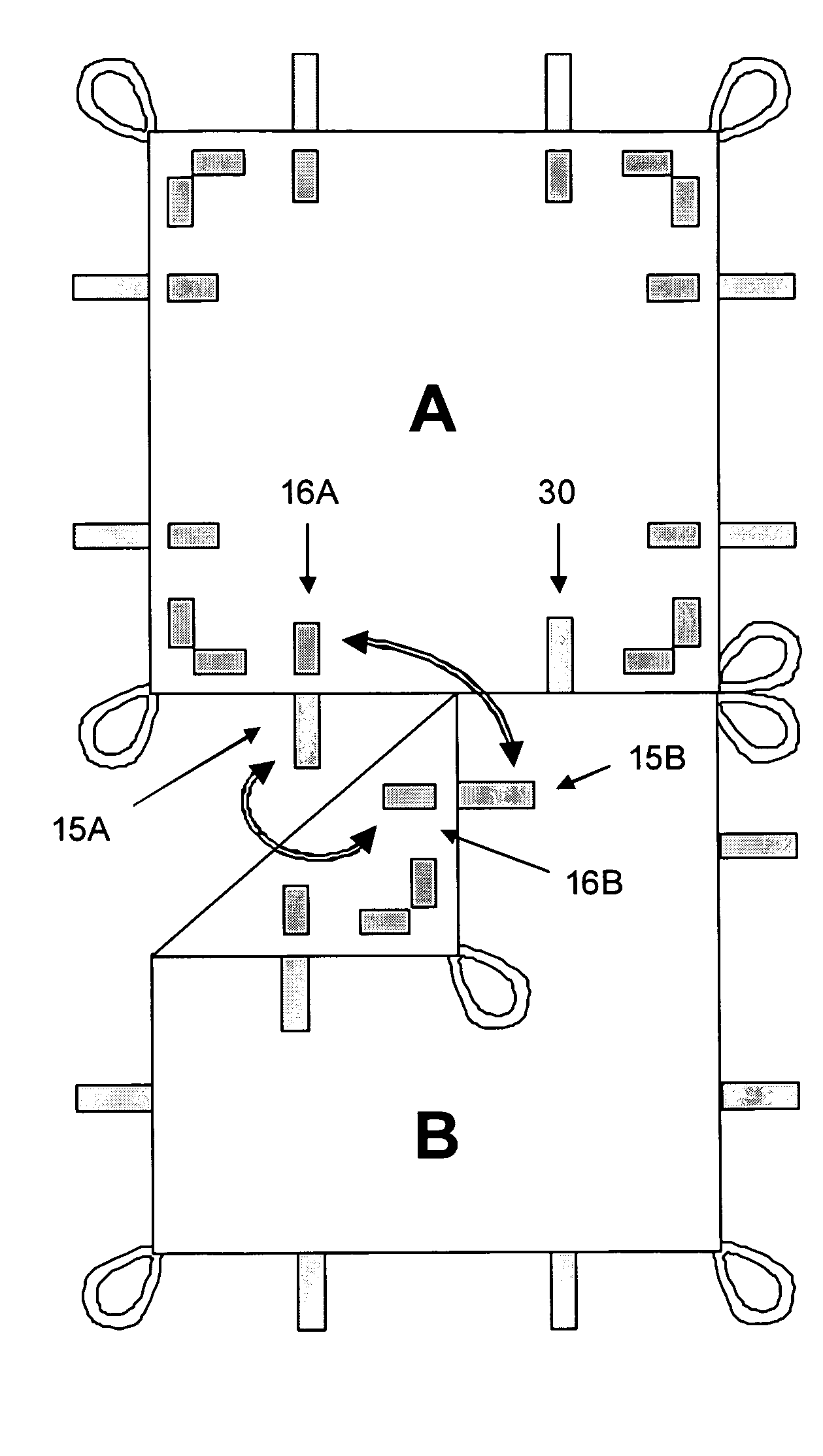 Play structure assembly comprising connectable sheet panels