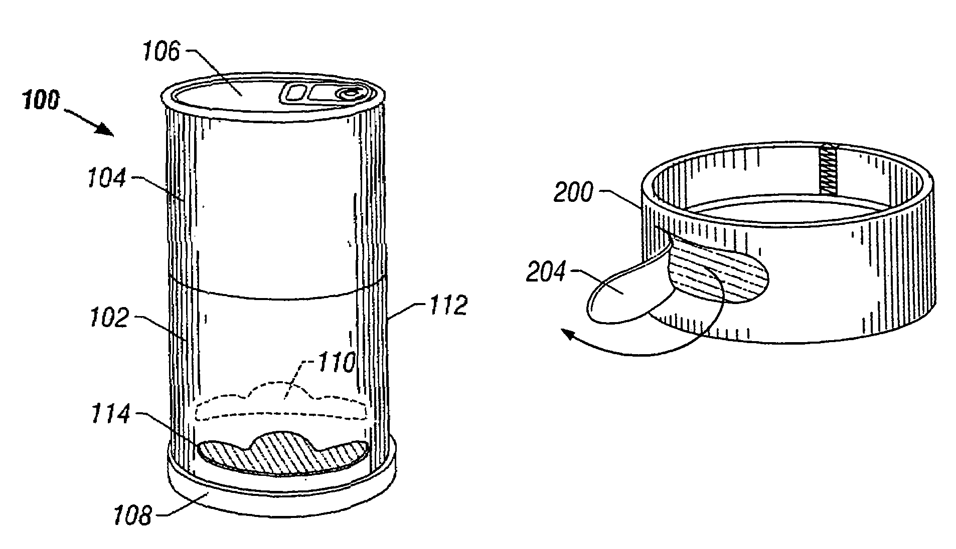 Food container and methods of forming and using thereof