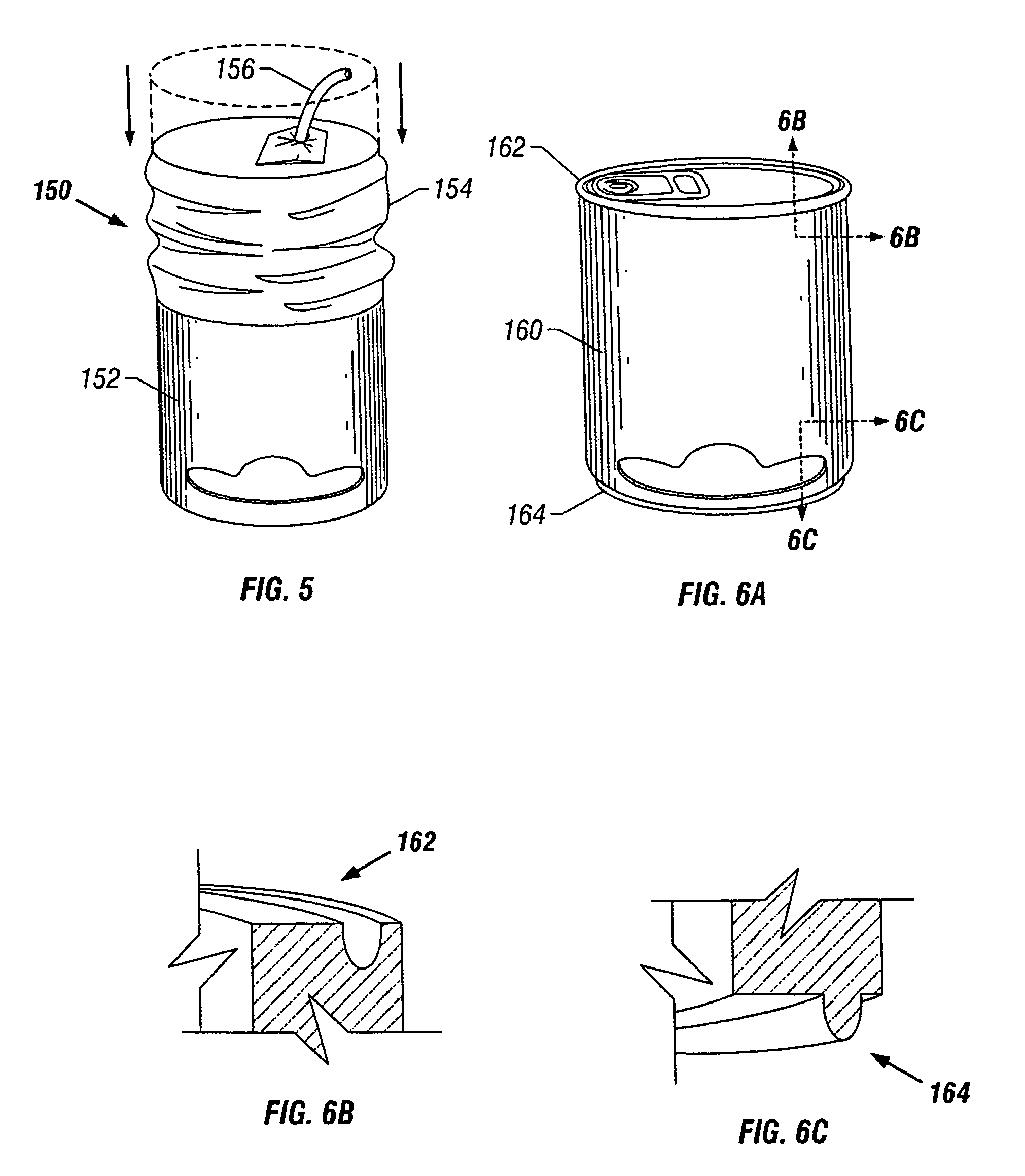 Food container and methods of forming and using thereof