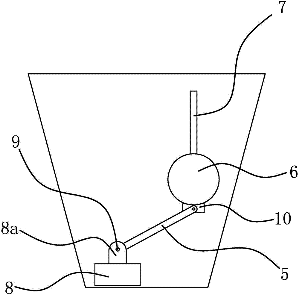 Waste oil amount displaying mechanism in integrated cooker