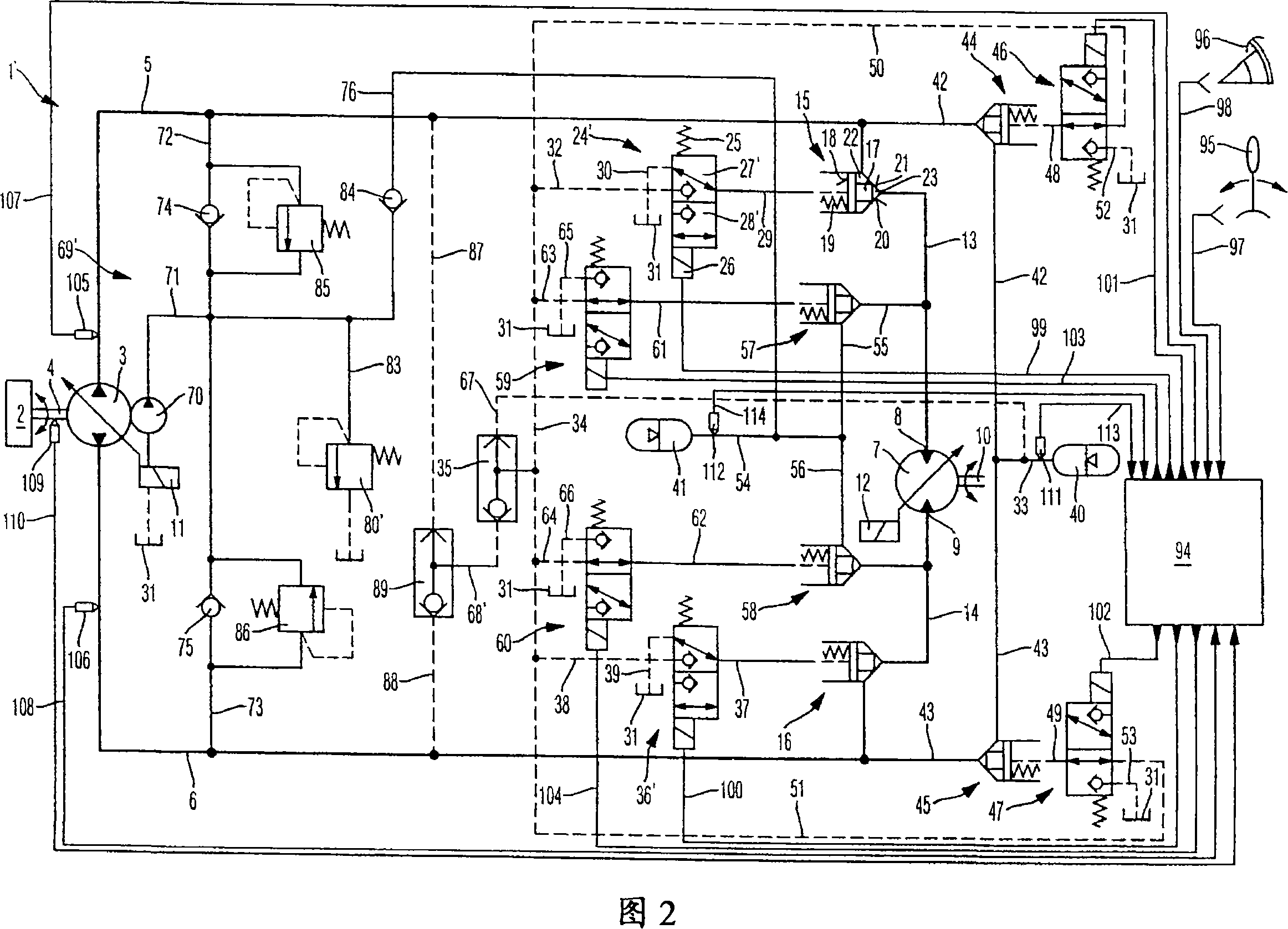Method of controlling a hydrostatic drive