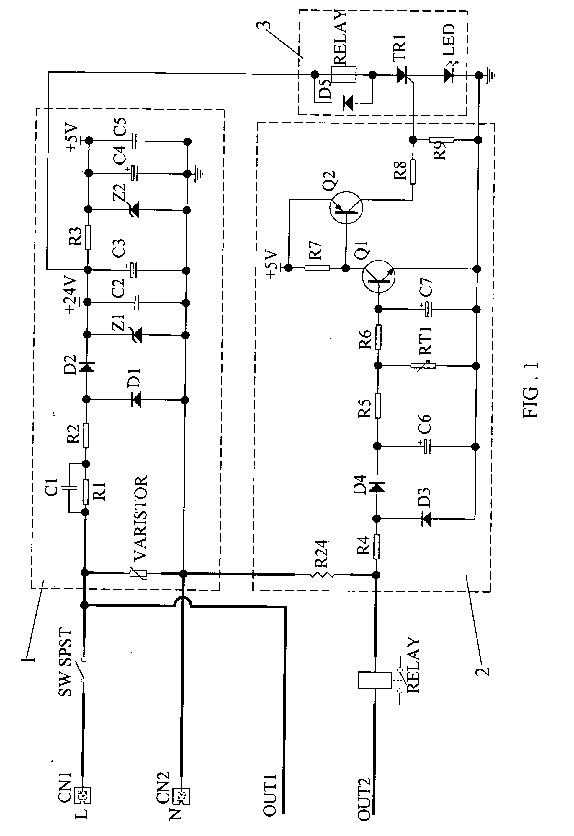 Light-adjusting and current-limiting control circuit