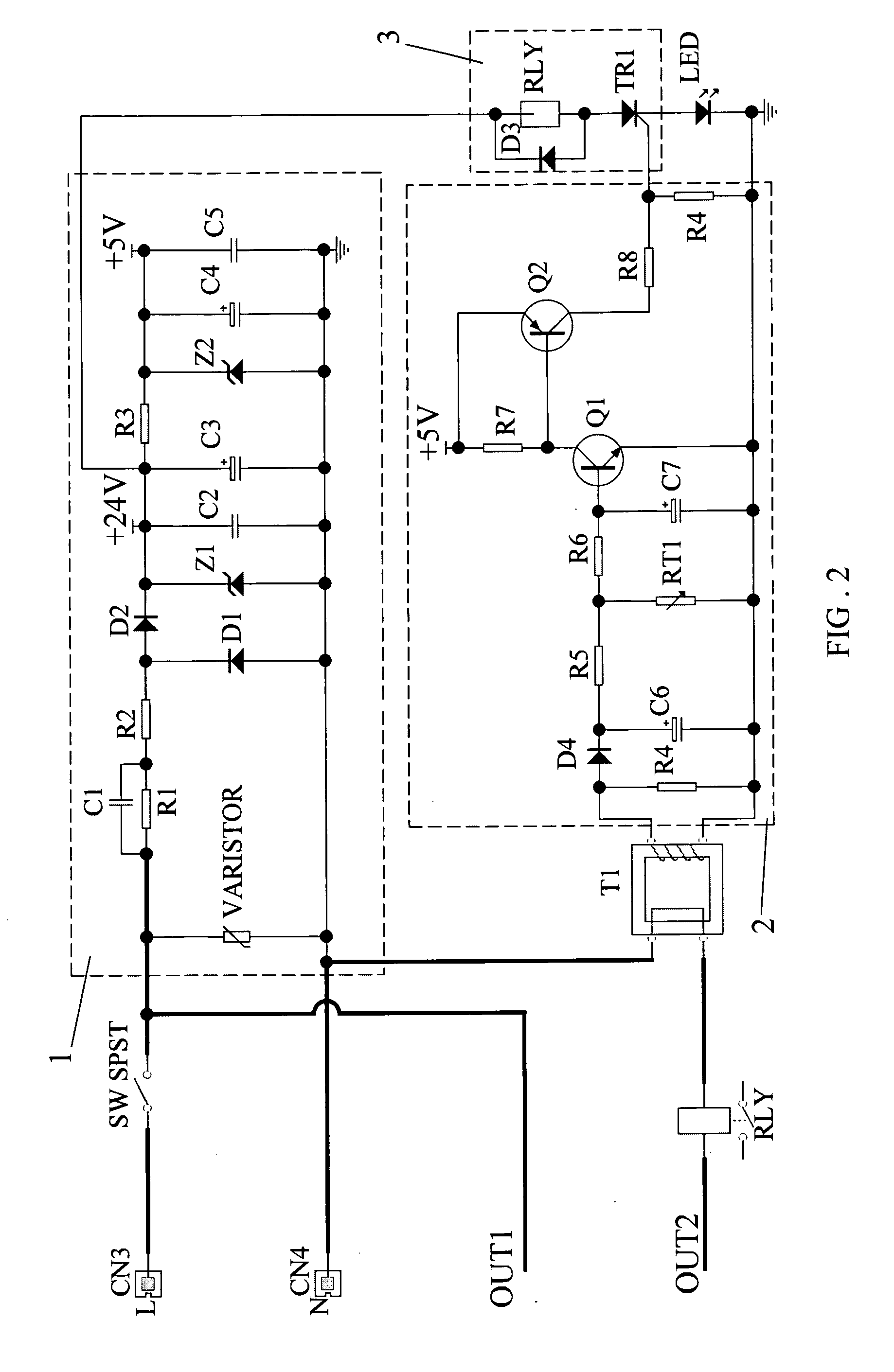 Light-adjusting and current-limiting control circuit