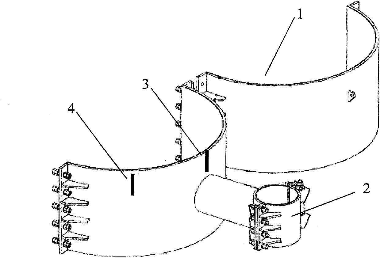Adjustment process for coaxiality of pipe clamp