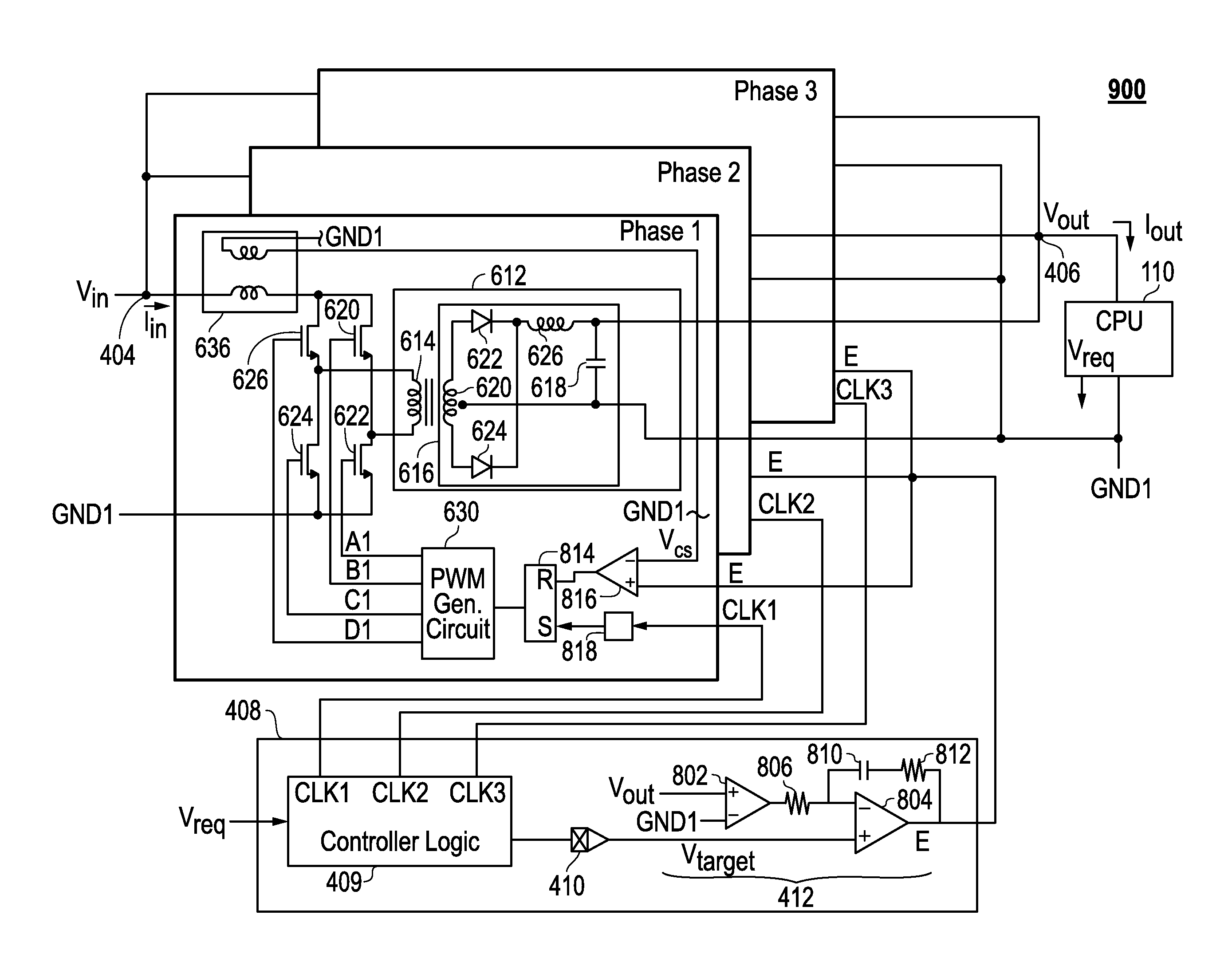 Multi-phase transformer type dc-dc converter