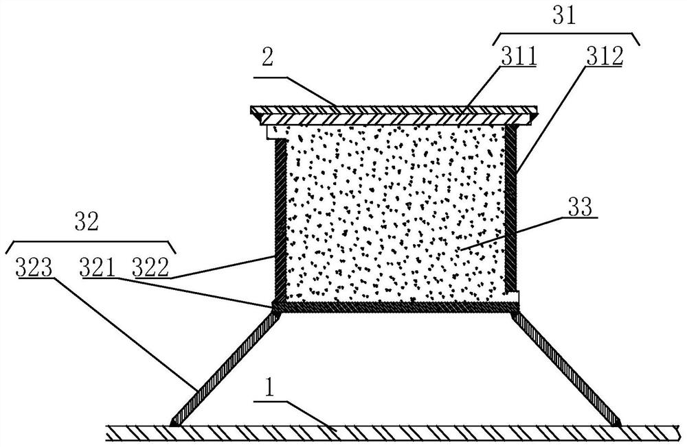 Cargo hold watertight transverse partition wall structure