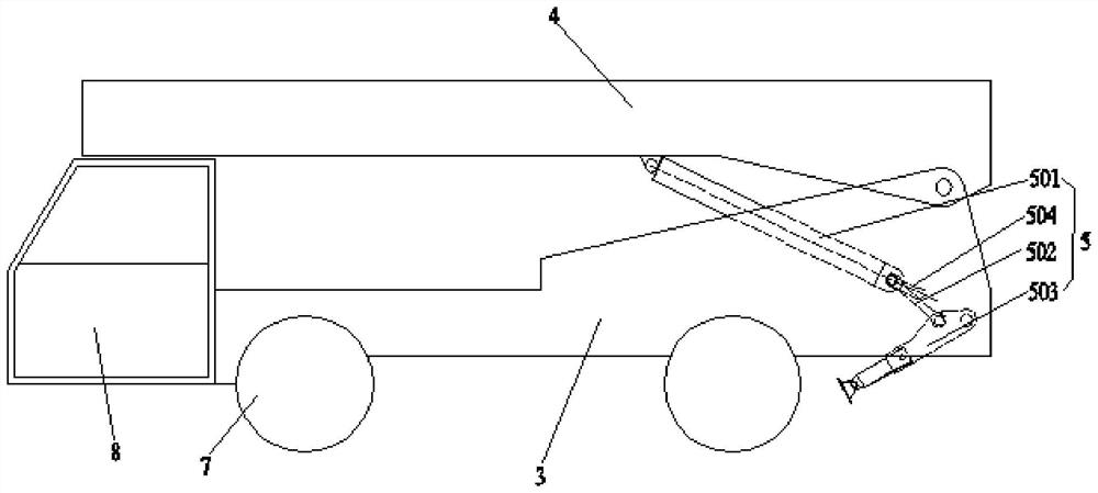 Erection mechanism and working vehicle with erection mechanism