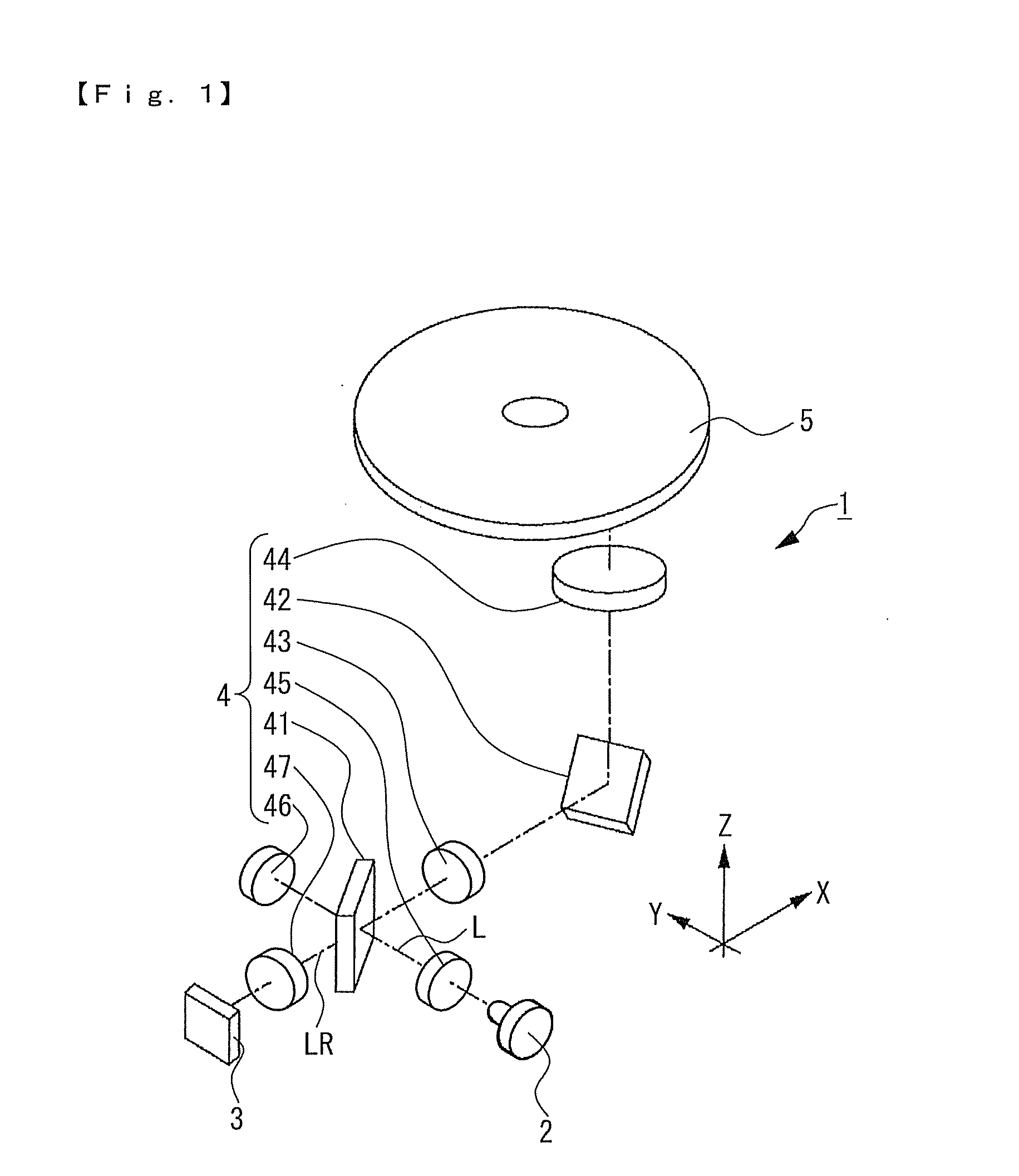 Fixing structure of optical element