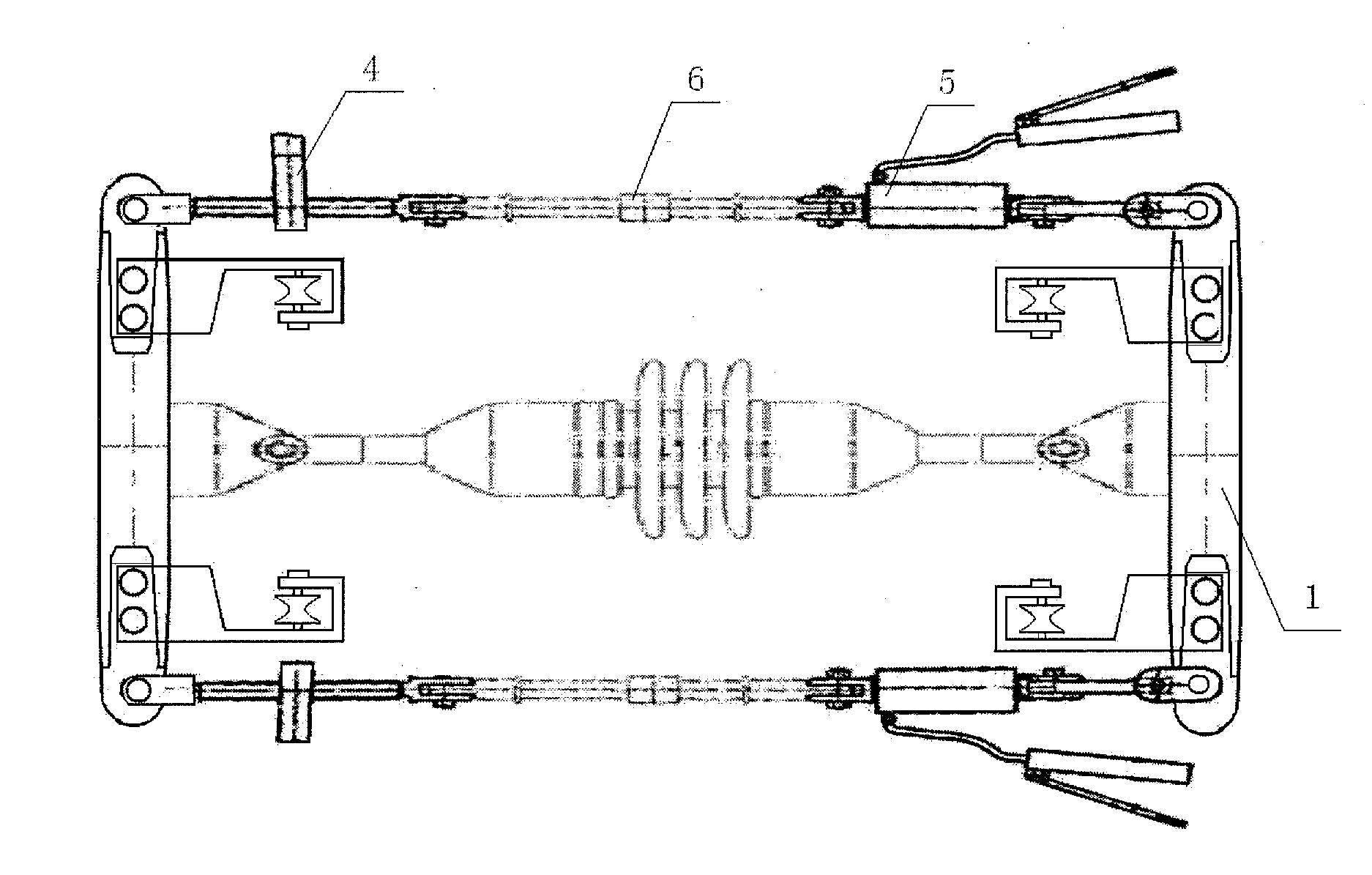 Maintenance tool for insulator of direct current transmission line